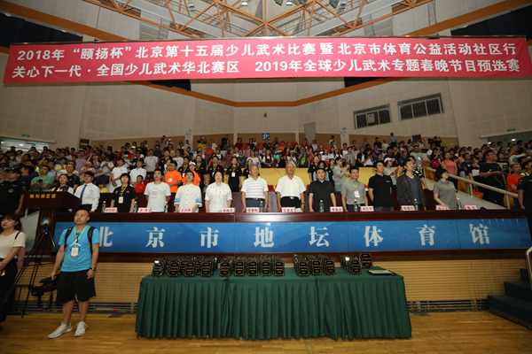 2018北京第十五届少儿武术比赛举行 四千中外少儿比拼